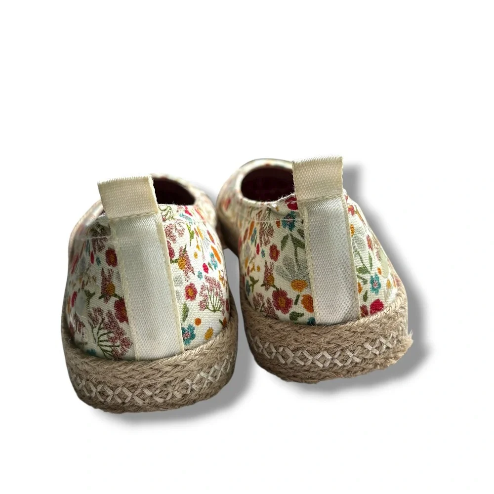 Blowfish Malibu Women Floral Espadrille Flats Canvas Slip On Shoes Multi Color